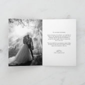 ラブアンドサンクス ミニマルウェディング 2-フォト サンキューカード (内部)