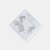 ラブアンドザビーチコースタルシーシェル結婚ズ スタンダードカクテルナプキン (角)