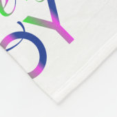 ラブアンドジョイカラフルフリースブランケット フリースブランケット (角)