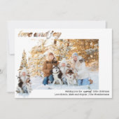 ラブアンドジョイタイポグラフィ&モアツリーモンタージュ シーズンカード (正面)