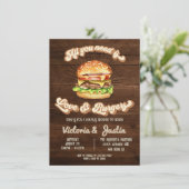 ラブアンドバーガーズカップルウェディングシャワー 招待状 (スタンド正面)
