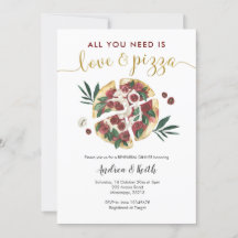 ラブアンドピイタリアンザリハーサルディナー招待状