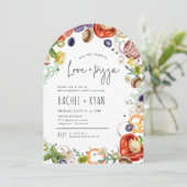 ラブアンドピザトレンディーアーチ婚約パーティ 招待状 (スタンド正面)