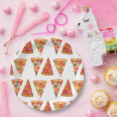 ラブアンドピザリハーサルディナーブライダルシャワー ペーパープレート (パーティー)