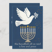 ラブアンドピースクラシックエレガントハヌカ シーズンカード (正面/裏面)