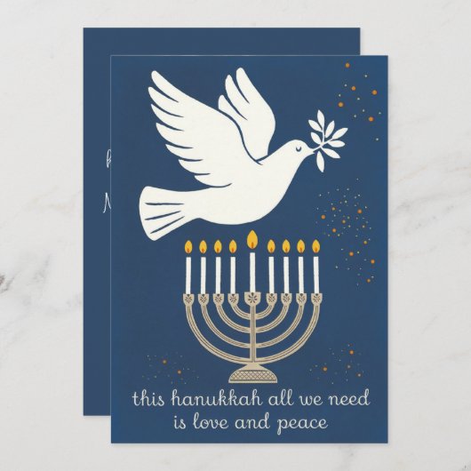 ラブアンドピースクラシックエレガントハヌカ シーズンカード (正面/裏面)