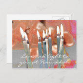 ラブアンドライトアットハヌカー抽象芸術 シーズンポストカード (正面/裏面)