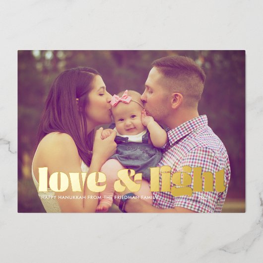 ラブアンドライトハヌカー 箔シーズンカード (正面)