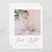 ラブアンドライトレタリングフォトハッピーハヌッカ シーズンカード (正面/裏面)