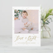 ラブアンドライトレタリングフォトハッピーハヌッカ シーズンカード (スタンド正面)