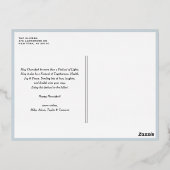 ラブアンドライトレトロタイポグラフィフォトハヌカー 箔シーズンポストカード (裏面)