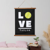 ラブアンドライブテニススポーツファン名前をカスタムする 吊り下げ型タペストリー (寝室)