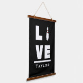 ラブアンドライブテンピンボーリングボウリングをする人、 クリケットの投手スポーツファン 吊り下げ型タペストリー (傾斜あり)