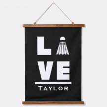 ラブアンドライブバドミントンスポーツファン名前をカスタムする