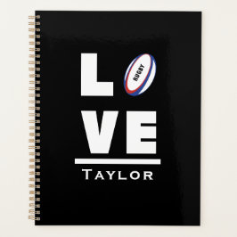 ラブアンドライブラグビースポーツファン名前をカスタムする プランナー手帳