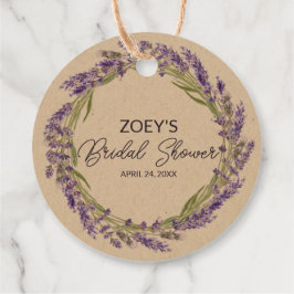 ラブアンドラベンダー |エレガントフローラブライダルシャワー フェイバータグ