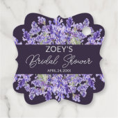 ラブアンドラベンダー |エレガントフローラブライダルシャワー フェイバータグ (裏面)