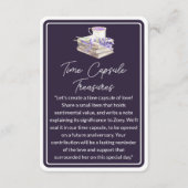 ラブアンドラベンダー |タイムカプセルの宝物 エンクロージャーカード (正面)