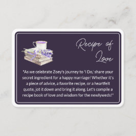 ラブアンドラベンダー |愛のレシピ エンクロージャーカード