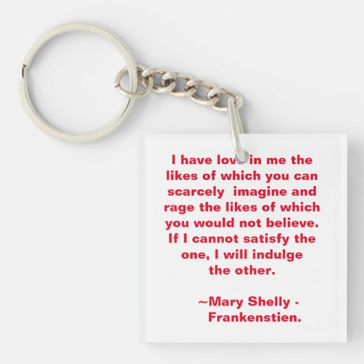 ラブアンドレイジ引用文 キーホルダー (正面)