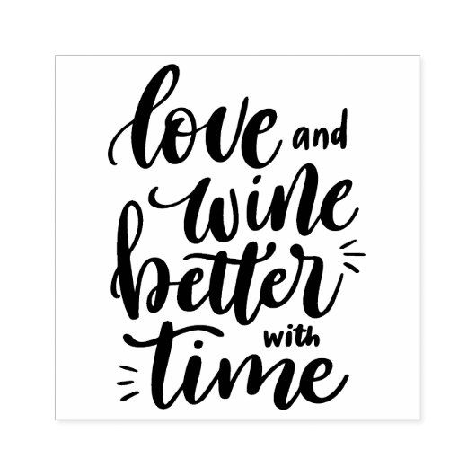 ラブアンドワイン引用文ゴム印 ラバースタンプ (インプリント)