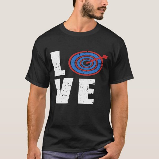 ラブアーチェリー動揺して Tシャツ (正面)