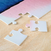 ラブアートの水彩ハート ジグソーパズル (側面)