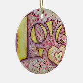 ラブアートワードオーナメント絵画ズ セラミックオーナメント (右)