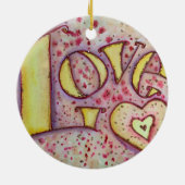 ラブアートワードオーナメント絵画ズ セラミックオーナメント (裏面)