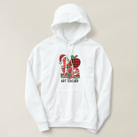 ラブアート先生サンタアーティストペインタークリスマスxm パーカ (デザイン正面)