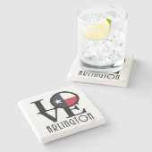 ラブアーリントンテキサス州 ストーンコースター (横)