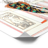 ラブアールヌーボーアートヴィンテージ ポスター (角)