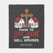 ラブイエスとセールハウス実在エスティエージェント フリースブランケット (正面)