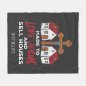 ラブイエスとセールハウス実在エスティエージェント フリースブランケット (正面(横))