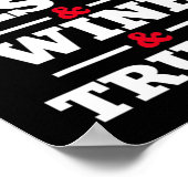 ラブイエスワイントランプ宗教的クリスチャン信仰モ ポスター (角)