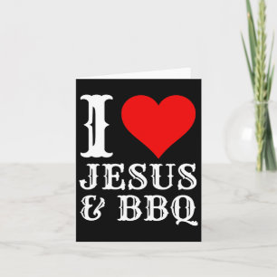 ラブイエズスBbqクリスチャン誇りを持ったフードグリル肉Smo カード