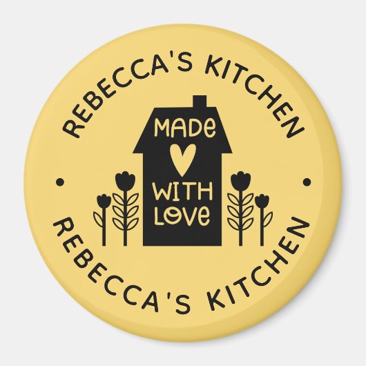 ラブイエローキッチンで作られる マグネット (正面)