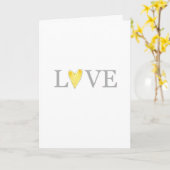 ラブイエローハートスイートフレンズ永遠バレンタイン カード (黄色い花)