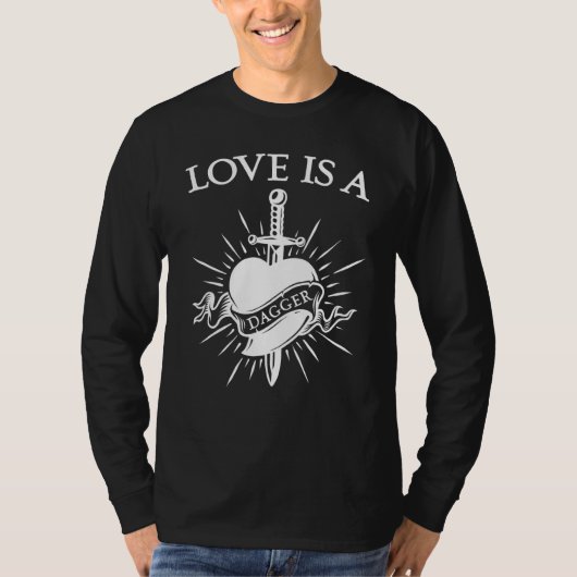 ラブイザダガー引用文ミーム Tシャツ (正面)