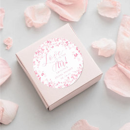 ラブイズインザエア バレンタインデーのブライズシャワー ラウンドシール