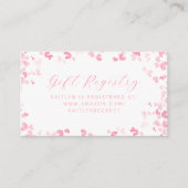 ラブイズインザエア バレンタインデーのブライダルシャワー エンクロージャーカード (正面)