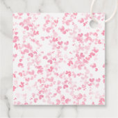 ラブイズインザエア バレンタインデーのブライダルシャワー フェイバータグ (裏面)