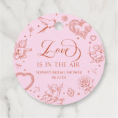 ラブイズインザエア バレンタインデー ブライダルシャワー フェイバータグ (裏面)