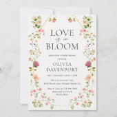 ラブイズイン開花お洒落ガーデンブライダルシャワー 招待状 (正面)