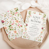 ラブイズイン開花お洒落ガーデンブライダルシャワー 招待状
