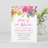 ラブイズイン開花はっきりしたフローラブライダルシャワー 招待状 (スタンド正面)