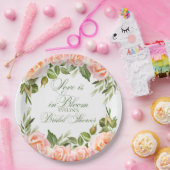 ラブイズイン開花シックガーデンブライダルシャワー ペーパープレート (パーティー)