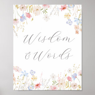 ラブイズイン開花バーアドバイス&ウィッシュ ポスター