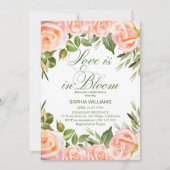ラブイズイン開花フローラガーデンブライダルシャワー 招待状 (正面)