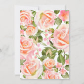 ラブイズイン開花フローラガーデンブライダルシャワー 招待状 (裏面)